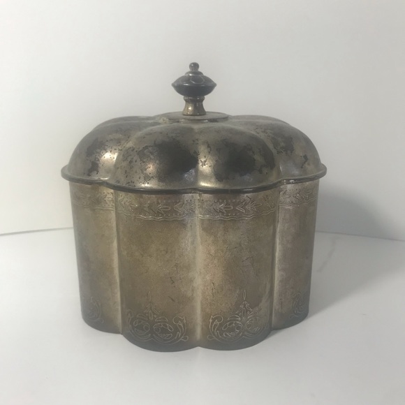 VTG Godinger Silver Co. Silver Plated Red Velvet Lined Jewelry Trinket Box, 1994 - Picture 8 of 16